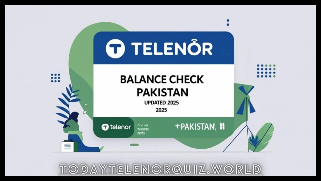 Telenor Balance Check Code